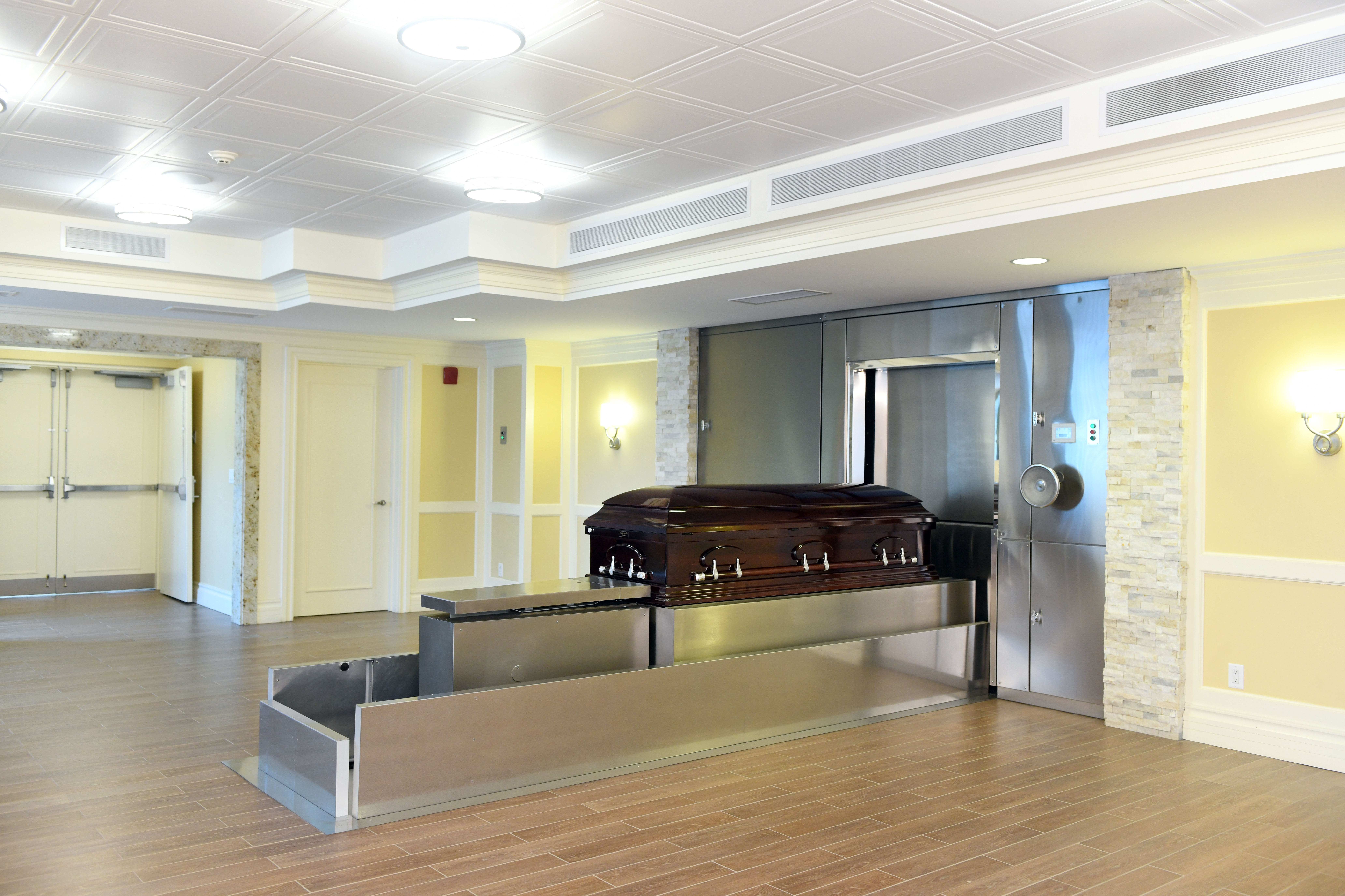 cremation witnessing area