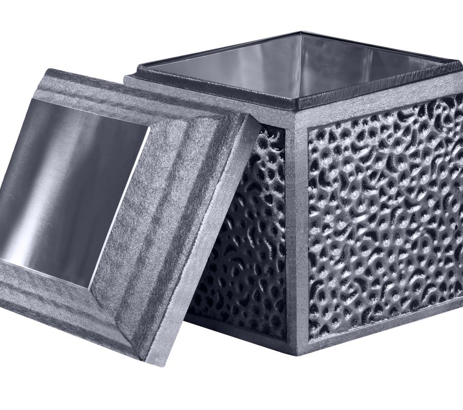 pewter urn vault