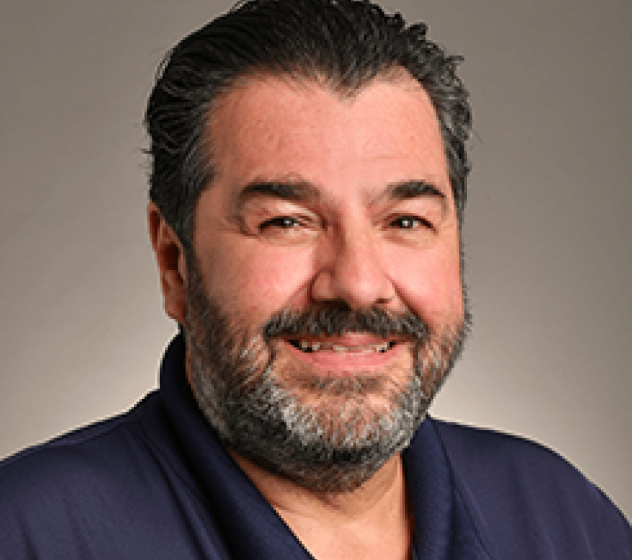 smiling white man with beard