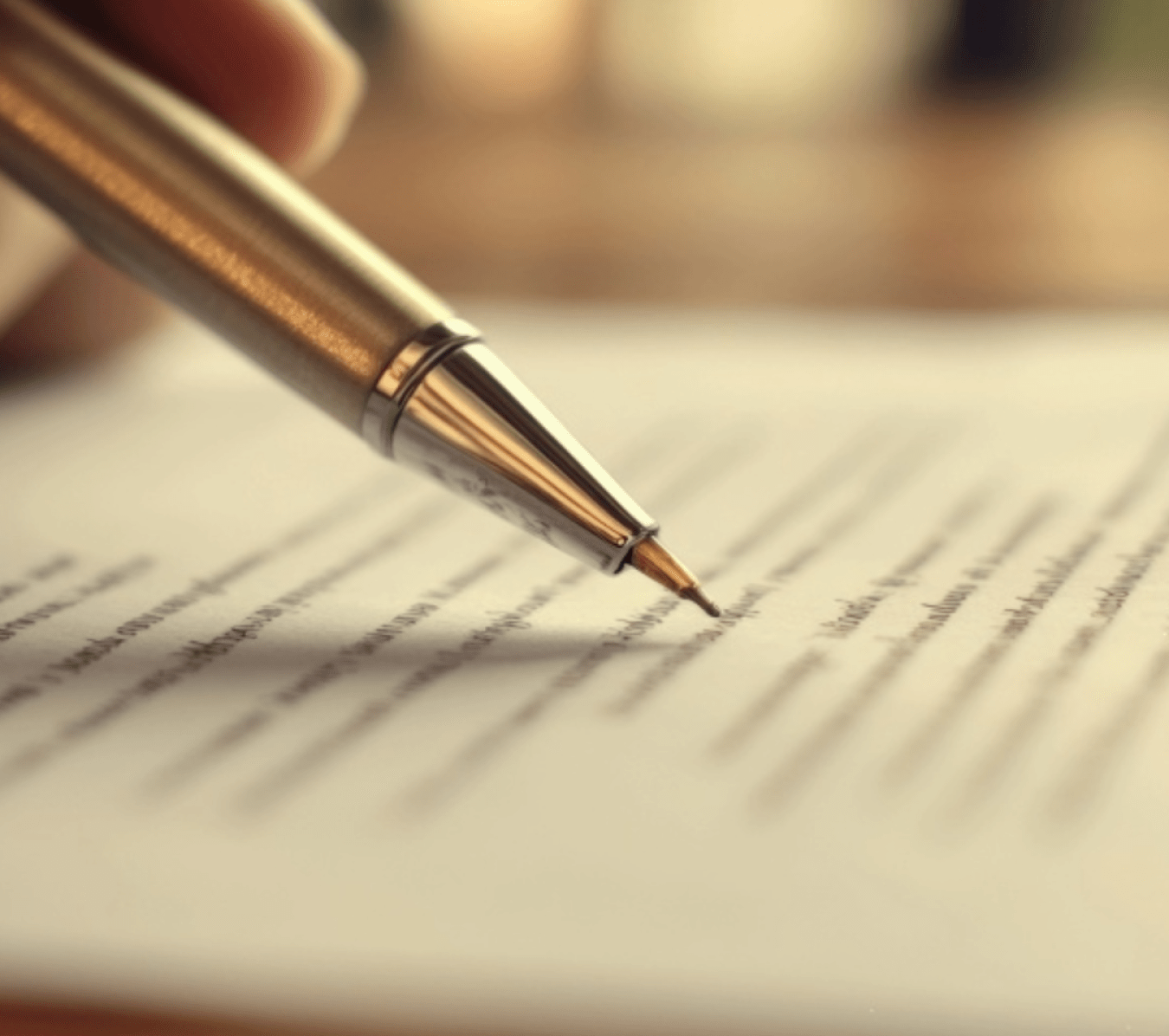 pen writing on paper