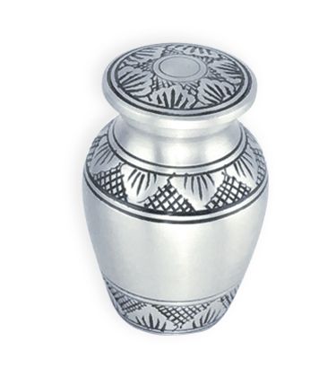 pewter urn