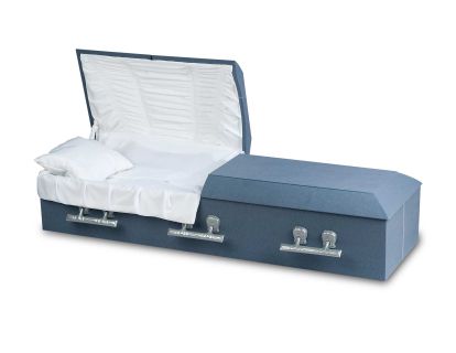 blue casket