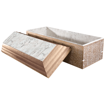 burial vault with marble