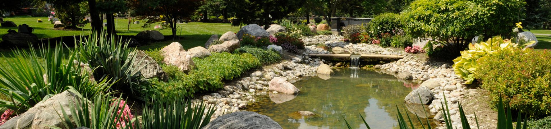 Peaceful view of York Cemetery and Funeral Centre, highlighting its tranquil grounds, mature trees, and historic memorials. Peaceful view of York Cemetery